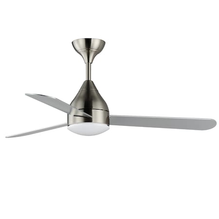 Maxim Lighting Selene 52'' 3-Blade Fan With LED Light Kit, Satin Nickel 88841SN